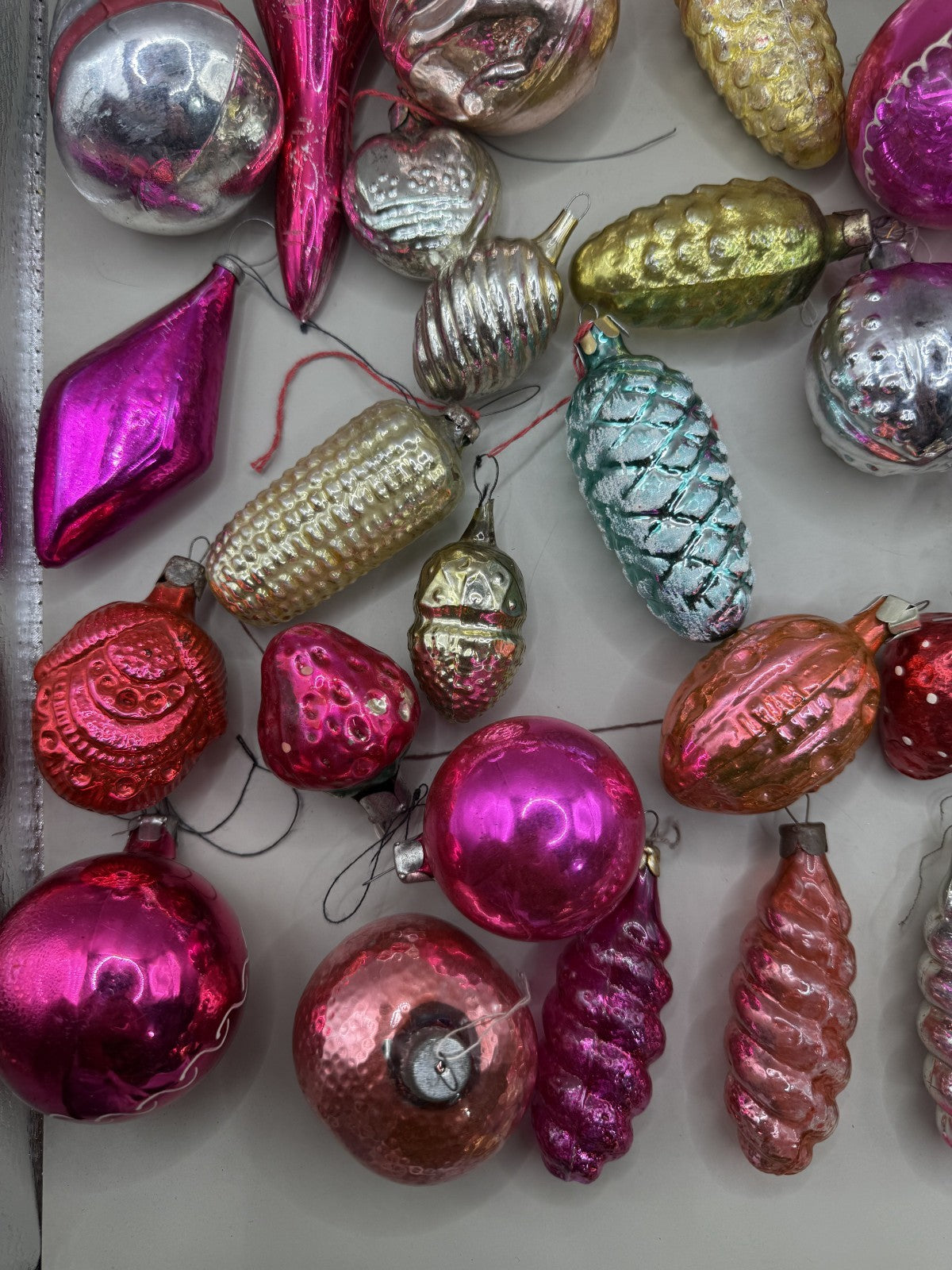 Soviet Glass Christmas Ornaments Lot of 39, Vintage USSR (Lot 1) - photo 4