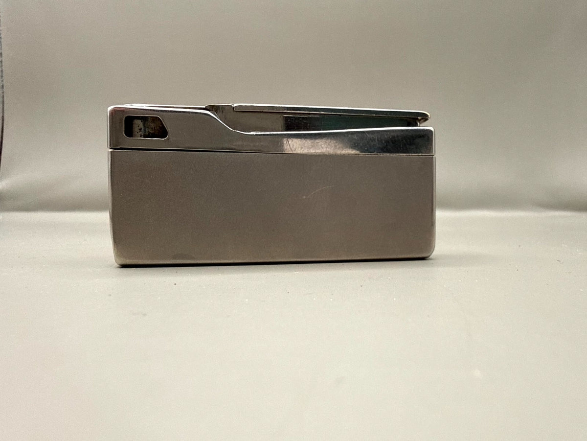 Soviet Venta Pocket Gas Lighter, Silver-Tone Metal - photo 1