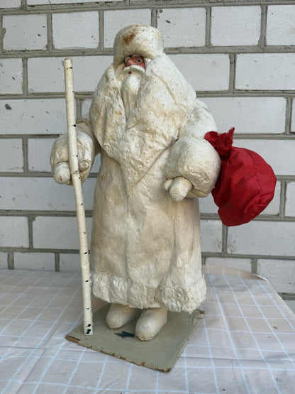 Soviet Cotton Ded Moroz Figure 50 cm, 1960s, Original Label - photo 1