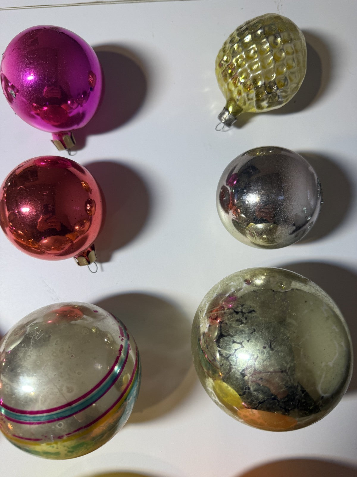 Soviet Glass Christmas Ornaments Lot of 30 Baubles (Lot 31) - photo 8